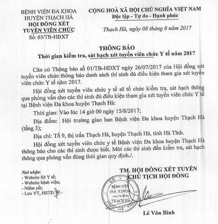 Thông báo